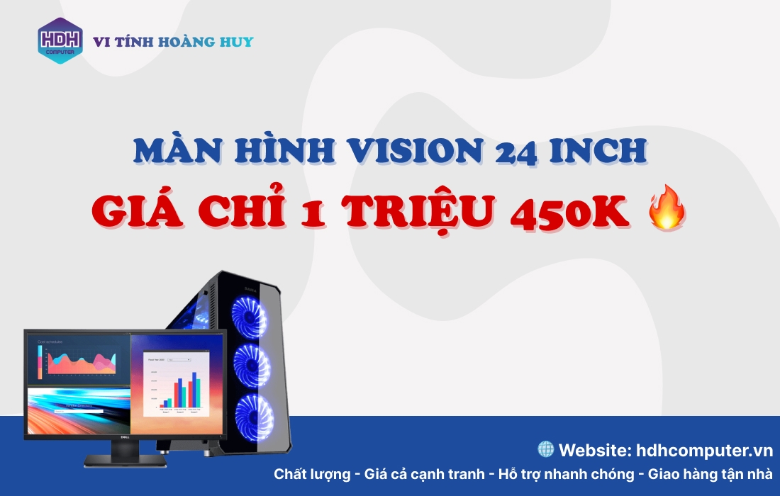 📦 [UNBOXING] MÀN HÌNH VISION 24 INCH – GIÁ CHỈ 1 TRIỆU 450K 🔥